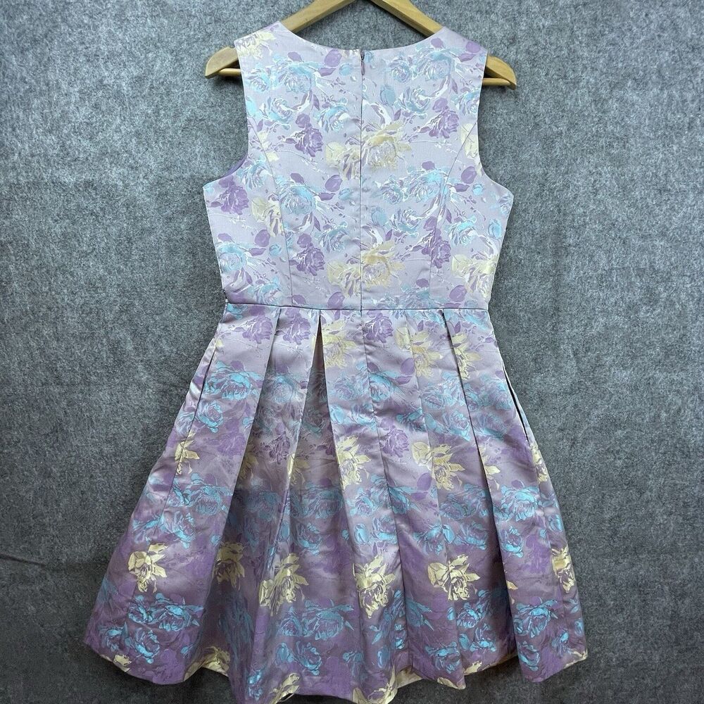 Be by Chetta B Dress 8 Lavender Gold Pleated Fairy Princess Formal Hoco Party - Picture 2 of 8